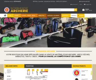 Normandie-Archerie.com(Votre boutique en ligne spécialisée dans la vente de matériel pour archers) Screenshot