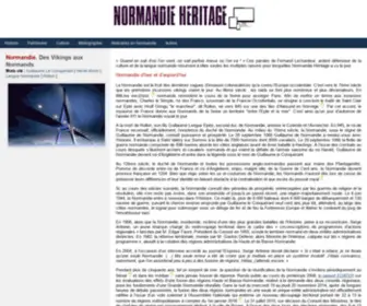 Normandie-Heritage.com(Normandie Héritage) Screenshot