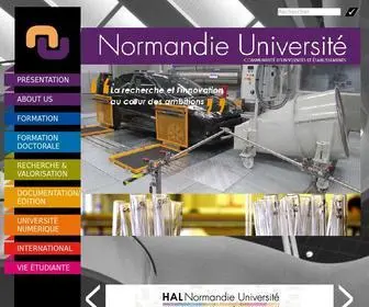 Normandie-Univ.fr Screenshot