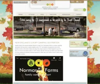 Normandyfarms.com(New England's Luxury Family Camping Resort) Screenshot