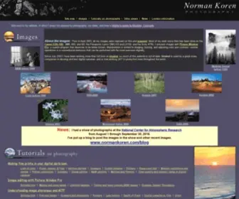 Normankoren.com(Norman Koren photography) Screenshot