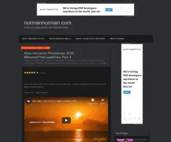 NormanNorman.com(Or you can simply call this site "Norman's Blog") Screenshot