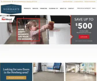 Normansfloorcovering.com(Flooring in Newberg OR from Norman's Floorcovering) Screenshot