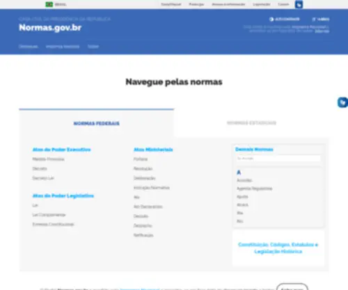 Normas.gov.br(Página) Screenshot