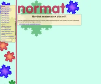 Normat.no(Nordisk matematisk tidsskrift) Screenshot