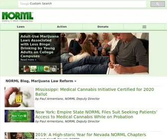 Norml.org(Working to Reform Marijuana Laws Since 1970) Screenshot