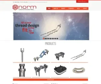 Normltd.net(Norm Medical Spinal & Trauma Implant) Screenshot