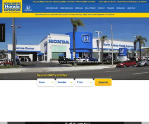 Normreeveshuntingtonbeach.com(New & Used Honda in CA) Screenshot