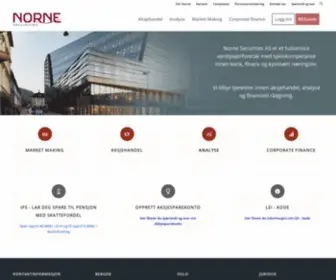 Norne.no(Norne Securities) Screenshot