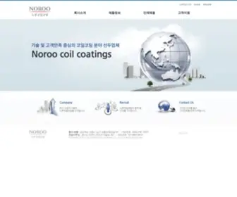 Noroocoilcoating.com((주)노루코일코팅) Screenshot