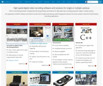 Norpix.com(Digital Video Recording Software for High Speed) Screenshot