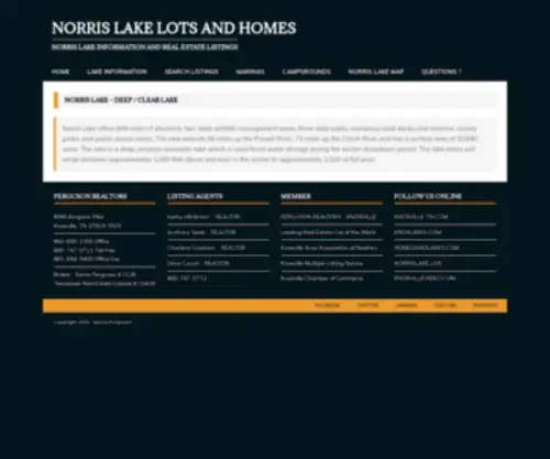 Norrislakehomes.com(Norris Lake) Screenshot