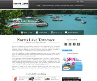 Norrislaketennessee.com(Norris Lake Tennessee Information) Screenshot