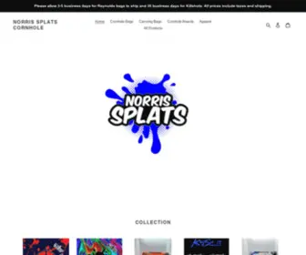 Norrissplatscornhole.com(Norris Splats Cornhole) Screenshot