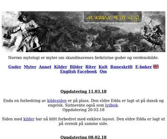 Norron-Mytologi.info(Norrøn Mytologi) Screenshot