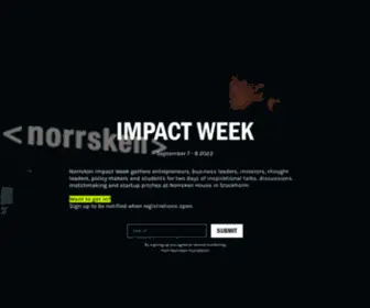 Norrskenimpactweek.org(Norrskenimpactweek) Screenshot