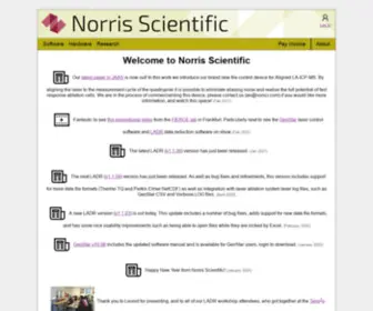 Norsci.com(Norris Scientific) Screenshot