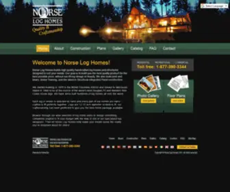 Norseloghomes.com(Norse Log Homes) Screenshot