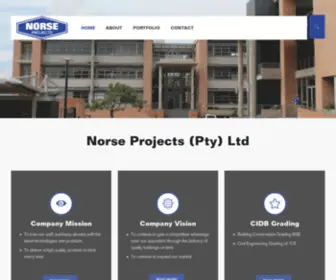 Norseprojects.co.za(Leading Construction Company) Screenshot