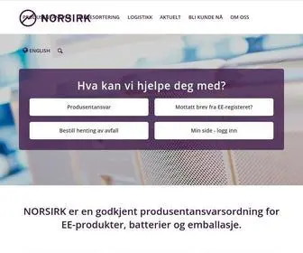 Norsirk.no(Forside) Screenshot