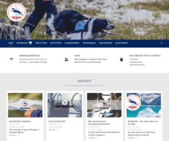 Norsk-Brukshundsport.no(Norsk Brukshundsports Forbund) Screenshot