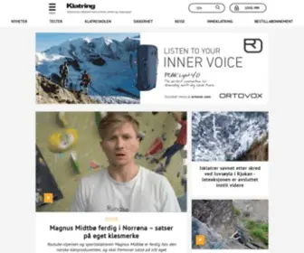Norsk-Klatring.no(Tester og reportasjer for klatrere) Screenshot