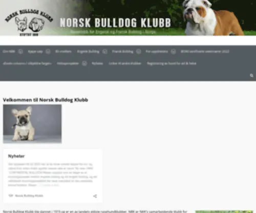 Norskbulldogklubb.net(Norsk Bulldog Klubb) Screenshot