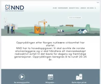 Norskdekommisjonering.no(Oppryddingen etter Norges nukleære virksomhet har startet. NND har to hovedoppgaver) Screenshot