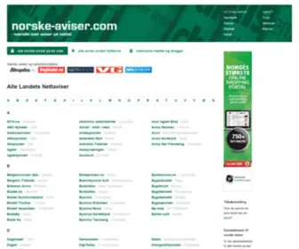 Norske-Aviser.com(Norske aviser på internett) Screenshot