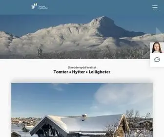 Norskefjellhytter.no(Tomter, hytter og leiligheter på Beitostølen levert av Norske Fjellhytter) Screenshot