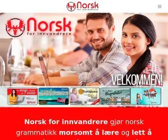 Norskforinnvandrere.no(Norsk for innvandrere) Screenshot