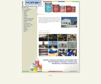 Norski.co.nz(NZ Manufacturers of Fibreglass Resins) Screenshot