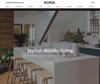 Norsklifestyle.com(Nordic & Scandinavian Homewares and Lifestyle Store) Screenshot