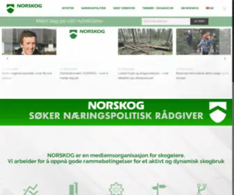 Norskog.no(En medlemsorganisasjon for skogeiere) Screenshot