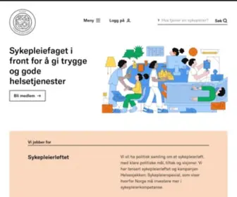Norsksykepleierforbund.no(Norsk Sykepleierforbund) Screenshot