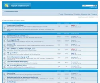 Norskwebforum.no(Norsk Webforum) Screenshot