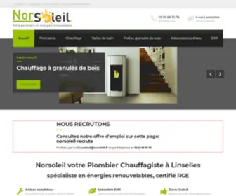 Norsoleil.fr(Norsoleil Plombier Chauffagiste Sanitaires à Linselles) Screenshot