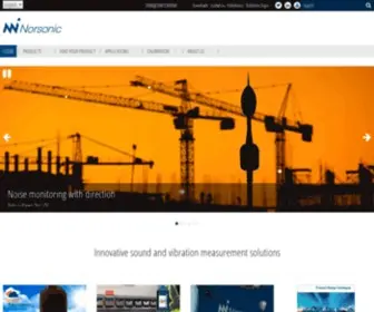 Norsonic.com(Innovative sound and vibration measurement solutions) Screenshot