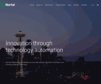 Nortal.com(Building a Seamless Society) Screenshot