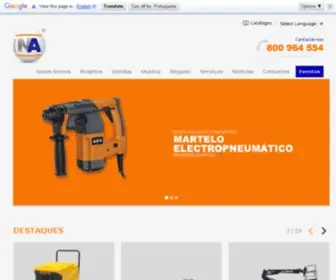 Nortaluga.com(Aluguer equipamento) Screenshot