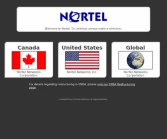 Nortel.com(Nortel Networks Inc) Screenshot