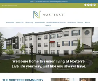 Norterreseniorliving.com(Norterre Assisted Living) Screenshot