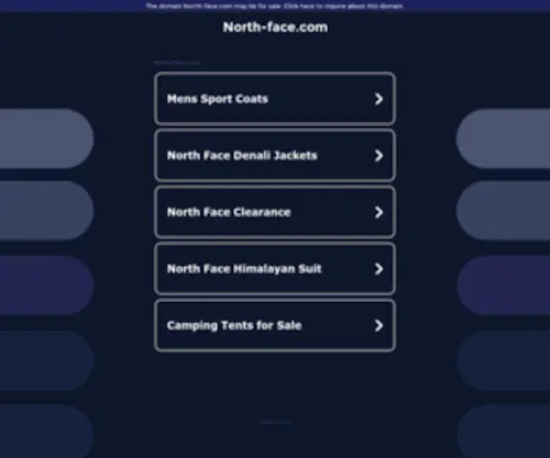 North-Face.com(North Face) Screenshot
