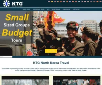 North-Korea-Travel.com(North Korea Travel offered by KTG®) Screenshot
