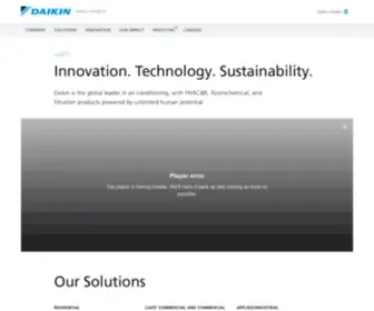 Northamerica-Daikin.com(North America) Screenshot