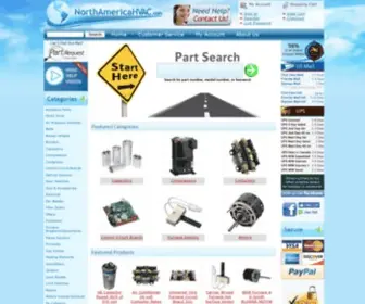 Northamericahvac.com(Capacitor) Screenshot