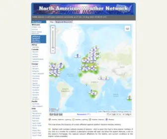 Northamericanweather.net(North American Weather Network) Screenshot