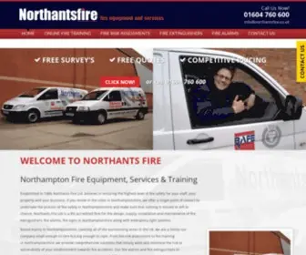 Northantsfire.co.uk(Fire Safety & Prevention in Northampton) Screenshot