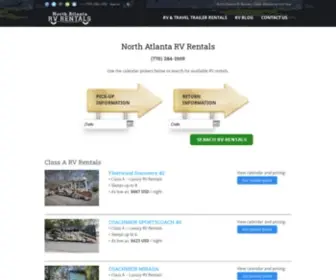 Northatlantarvrentals.com(RV Rentals and Travel Trailers) Screenshot