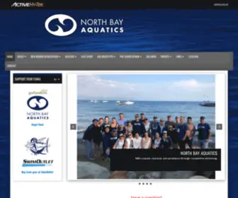 Northbayaquatics.org(Hytek Swimming) Screenshot